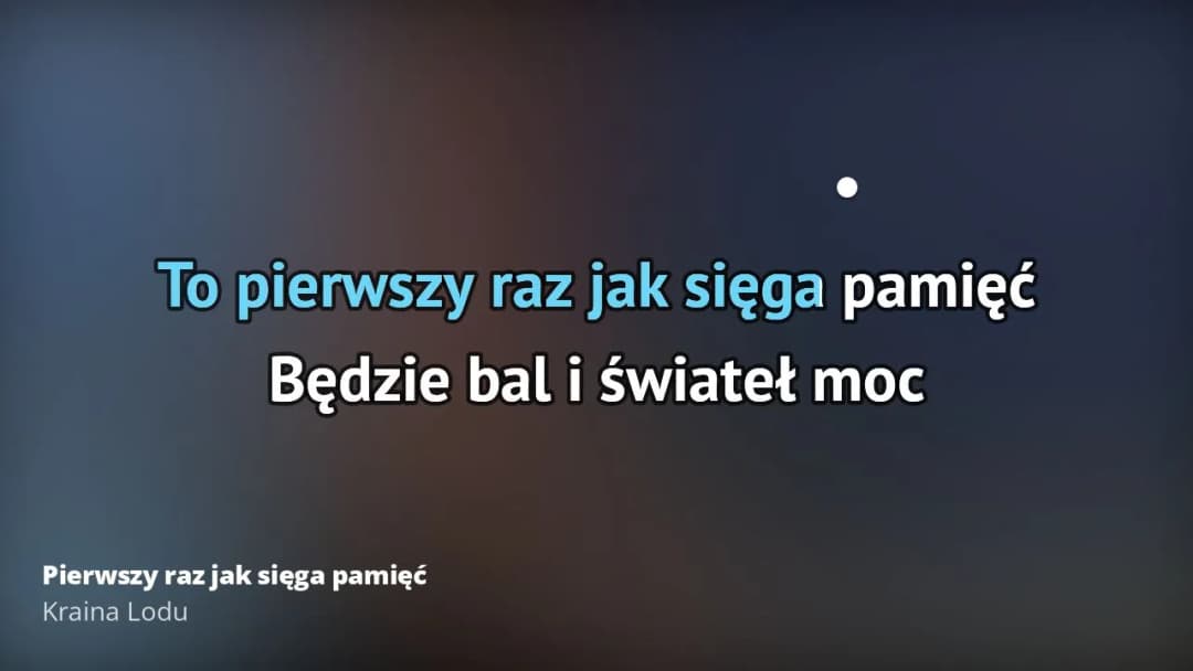 Pełny tekst piosenki Pierwszy raz jak sięga pamięć - Kraina Lodu Disney