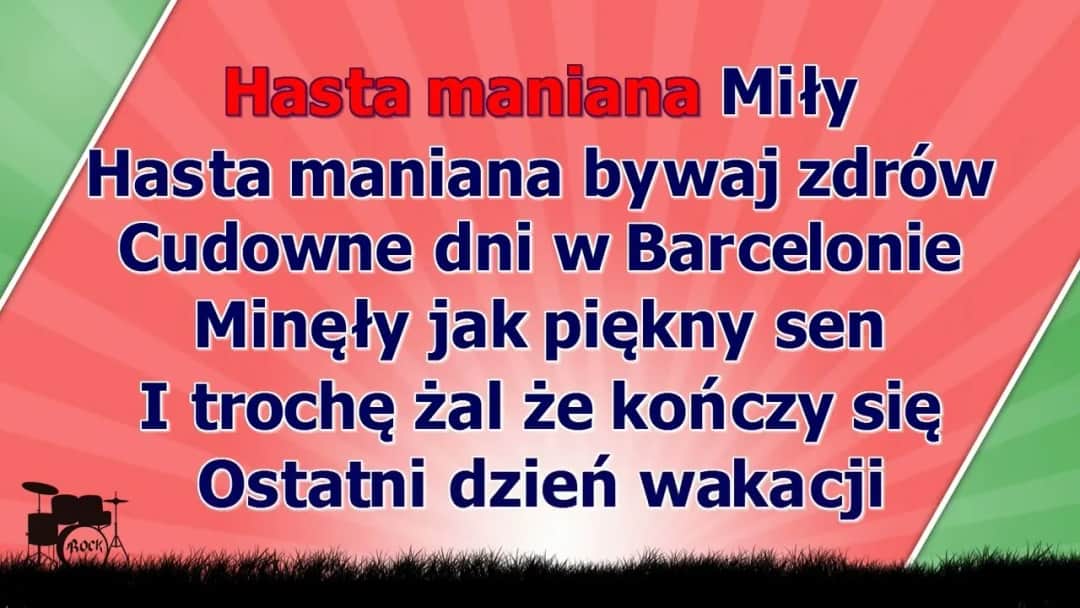 Wakacje minęły jak sen kolorowy - tekst piosenki Ireneusza Jaremy