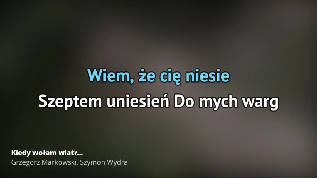 Tekst piosenki Lubię kiedy wieje wiatr: nauka śpiewania z dziećmi
